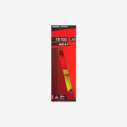 ARTENGO Tenisové loptičky TB100 3 ks červené bez