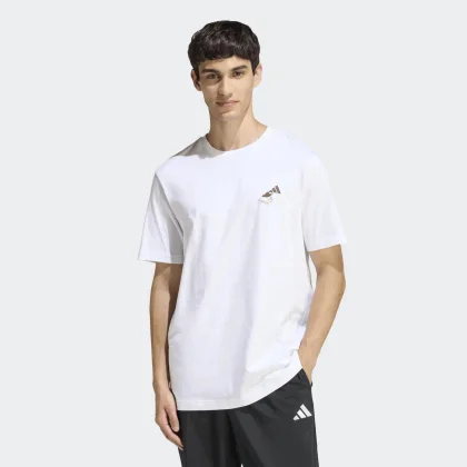ADIDAS ADIDSA pánske fitness tričko strih regular biele S