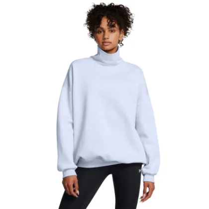Dámska zateplená mikina UNDER ARMOUR UA Icon Fleece OS Mock Crew-BLU