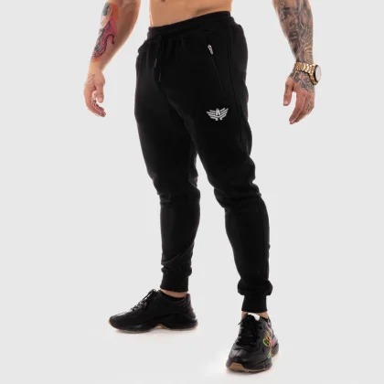 Jogger tepláky Iron Aesthetics Round, čierne