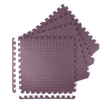 Puzzle podložka Sportago Easy-Lock 30x30x1,2 cm, 4 ks, kávová