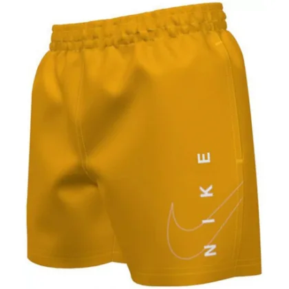 Chlapčenské plavky NIKE SWIM Split Logo Lap 4 inch -818-Laser orange