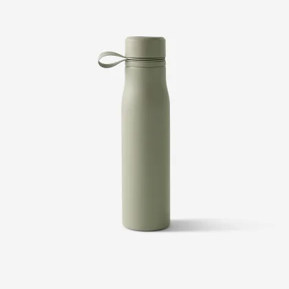 DOMYOS FĽAŠA NA FITNES TRÉNING HLINÍKOVÁ 750 ML KAKI 750 ml