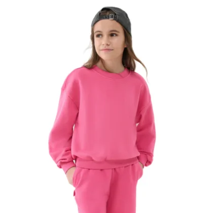 Lány pulóver 4F JUNIOR SWEATSHIRT F1479-54S-PINK