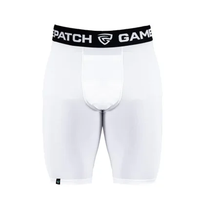 GAMEPATCH COMPRESSION SHORTS WHITE