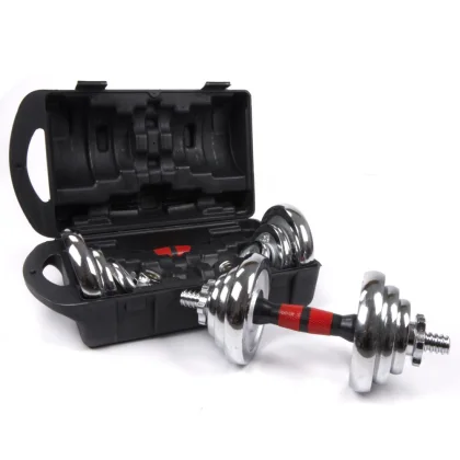Sada jednoručných činkových závaží Sportago Premium 2x10 kg