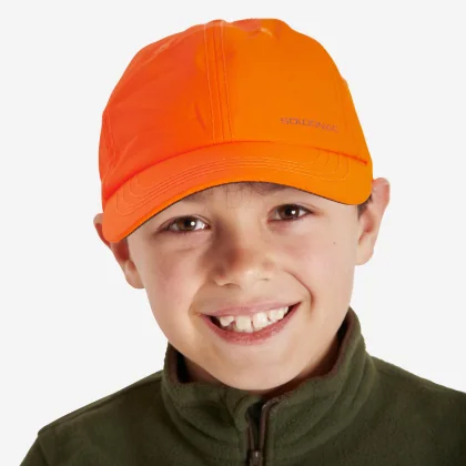 SOLOGNAC Detská šiltovka 100 oranžová juniori