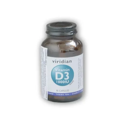 Viridian Vitamin D3 1000iu 90 kapslí