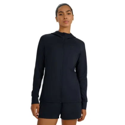 Női bélelt edzőpulóver cipzárral 4F SWEATSHIRT FNK F653-WMM00TFSWF653-20S-DEEP BLACK