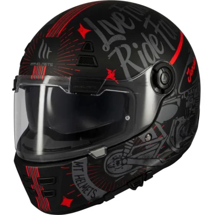 MT Helmets Jarama SV Art matná černá