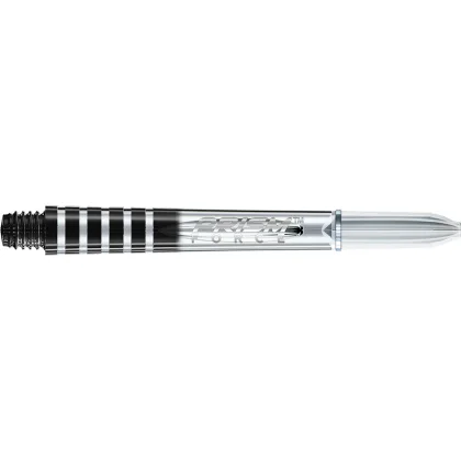 Násadky na šípky Winmau Prism force plastové dlhé priesvitné čierne