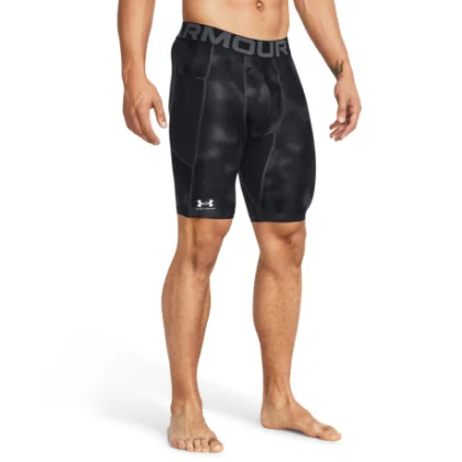 Pánske kompresné kraťasy UNDER ARMOUR UA HG Armour Printed Lg Sts-BLK