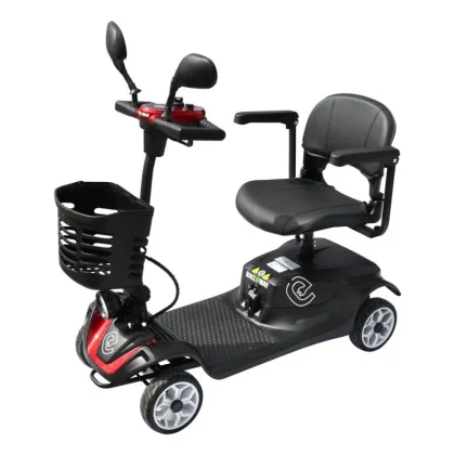 RACCEWAY Elektrický čtyřkolový vozík Solid vínový