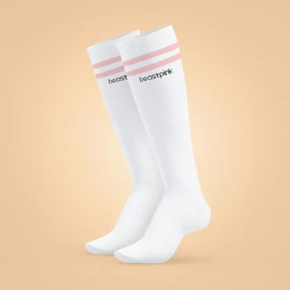 Beastpink Knee High Socks White