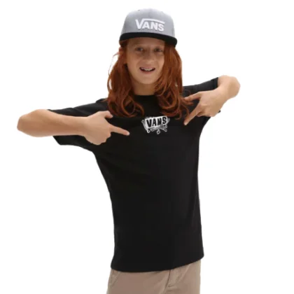 Chlapčenské tričko s krátkym rukávom VANS BONE YARD SS-BLACK
