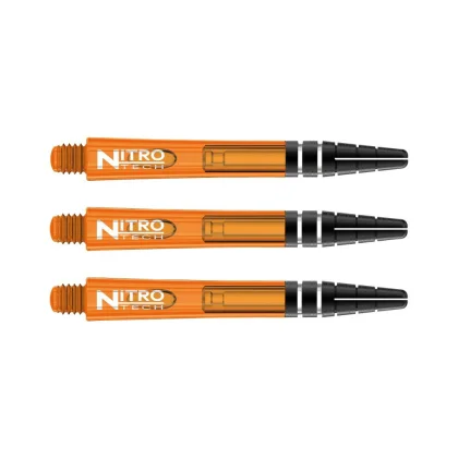 Násadky na šípky Red Dragon Nitrotech plastové oranžové, dlhé