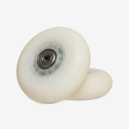 OXELO Súprava 2 svietiacich koliesok s ložiskami pre kolieskové korčule 80 mm 82A bez