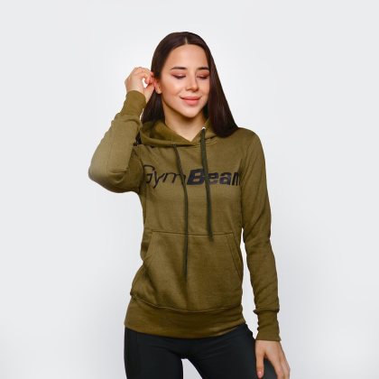 GymBeam Women‘s Hoodie Athlete Military Green