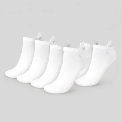 GymBeam Ponožky Tab 3Pack White L