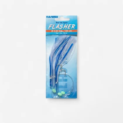 FLASHMER Nadväzec Flasher s 3 háčikmi č. 2/0 na morský rybolov bez