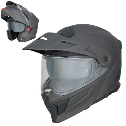 Výklopná moto prilba 3v1 W-TEC Neovu Farba šedá,