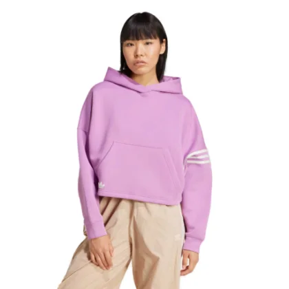 Dámská mikina s kapucí ADIDAS ORIGINALS NEUCL HOODIE-Preloved purple Cloud White