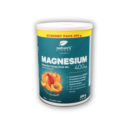 Natures Finest Magnesium drink mix 400mg / serving 200g