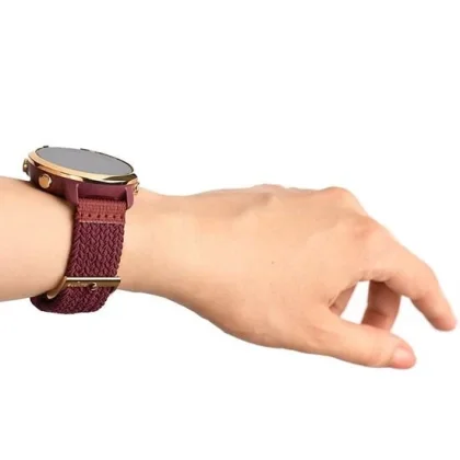 Suunto Suunto 20mm Athletic 5 Braided Textile Strap Burgundy Gold