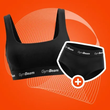 Дамско горнище на бански Sporty Black - GymBeam