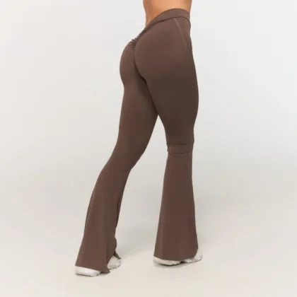 GymBeam Dámske V-back nohavice Fierce Cappuccino XXL