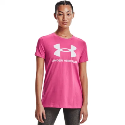 Dámske tričko s krátkym rukávom UNDER ARMOUR Live Sportstyle Graphic SSC-PNK