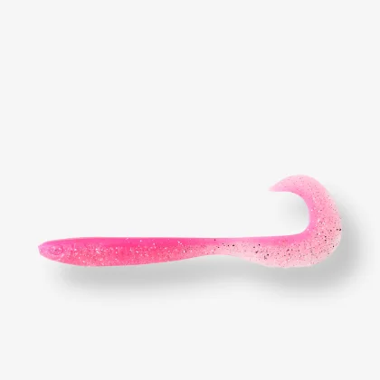CAPERLAN Mäkká umelá nástraha typu twister s atraktantom WXM Yubari GRB 90 ružová bez