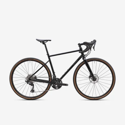 VAN RYSEL Gravel bicykel GRVL AF Shimano GRX 2 x 12 rýchlostí čierny XS