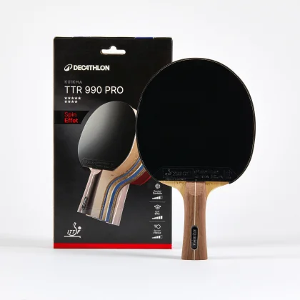 KUIKMA Raketa na stolný tenis TTR 990 Pro Spin 9* ITTF bez