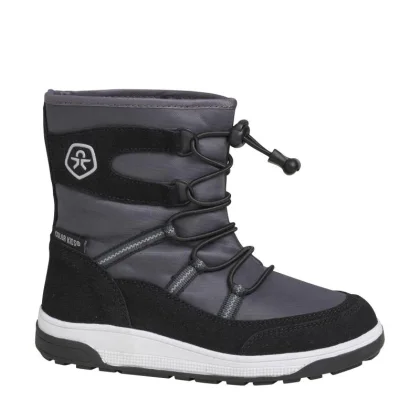 Dětské vysoké zimní boty COLOR KIDS Boots W. String & Stopper, phantom