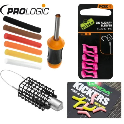 = pena PROLOGIC Bait Balancing Kit + rovnátka FOX + rovnátka KORDA + krmítko DELPHIN