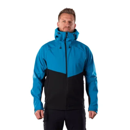 Pánska turistická bunda s kapucňou NORTHFINDER CLIFTON 282blueblack