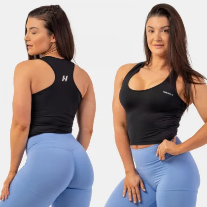 Dámske crop tielko 422 Blue - NEBBIA