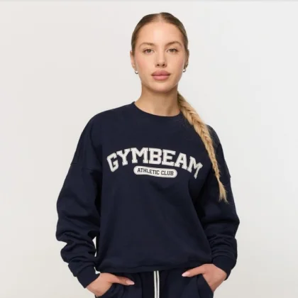 GymBeam Mikina Varsity Grey XXL