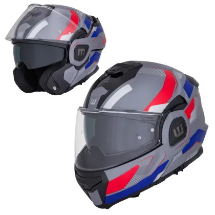 Preklápacia moto prilba W-TEC Zoroz P/J Farba Glossy Tricolor,