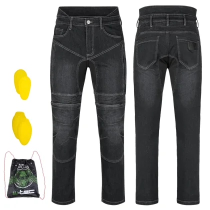 Pánske moto jeansy W-TEC Biterillo Evo Farba čierna,