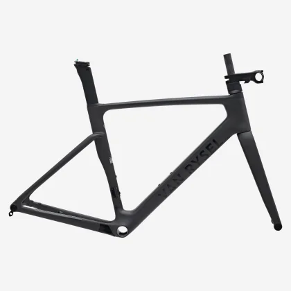 VAN RYSEL Rámová sada cestného bicykla RCR PRO surový karbón sivý L