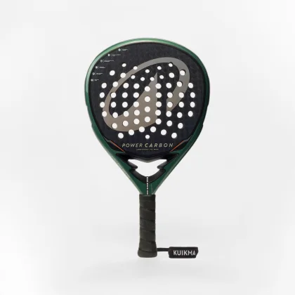 KUIKMA Padelová raketa Power Carbon čierno-zelená bez