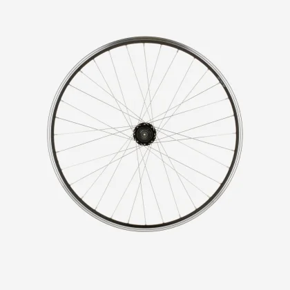 ROCKRIDER Zadné koleso 26" na horský bicykel, dvojstenný ráfik kotúčové brzdy V-Brake rýchloupinák NO SIZE