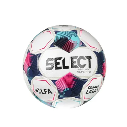 Futbalová lopta SELECT FB Brillant Super TB SK Chance Liga 2026/27 5 bielo-ružová