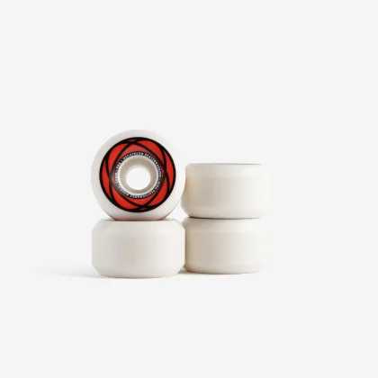 DECATHLON Súprava 4 koliesok na skateboard 56 mm 99A kónické slonovinové 56 mm