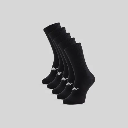 Pánske dlhé ponožky (5-pack) - čierne