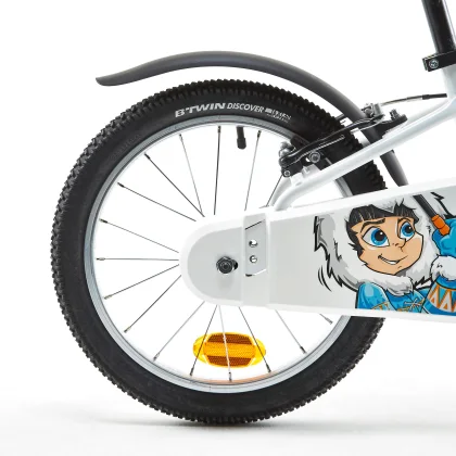 BTWIN Blatník na detský bicykel 16" čierny bez