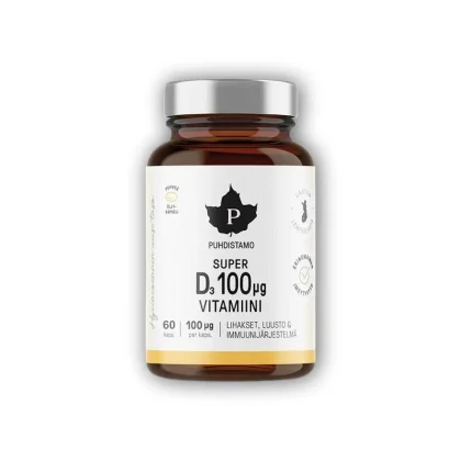 Puhdistamo Super Vitamin D 4000iu 60 kapslí