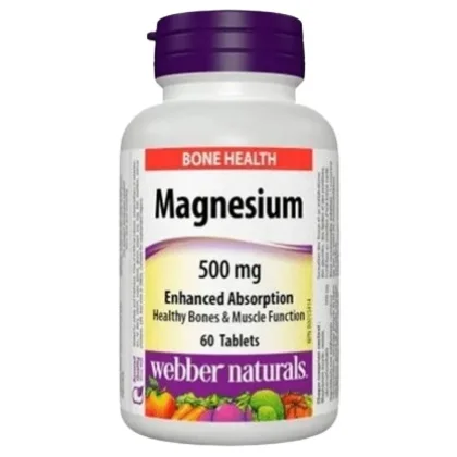 Webber Naturals Horčík magnézium 500 mg 60 tabliet